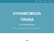 Tablet Screenshot of dynamicmediatirana.com